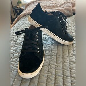 UGG black suede sneakers